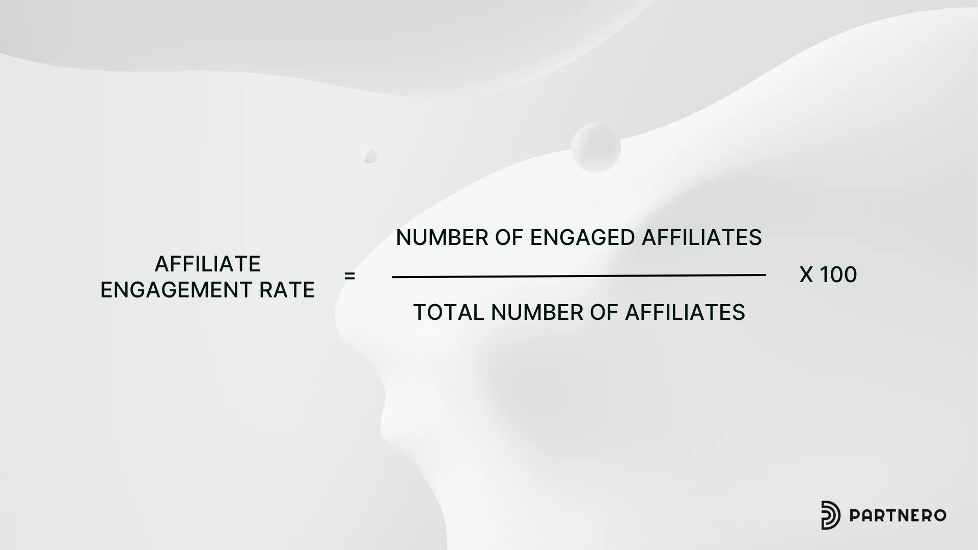 affiliate engagement rate formula, an affiliate marketing benchmark&nbsp;and KPI